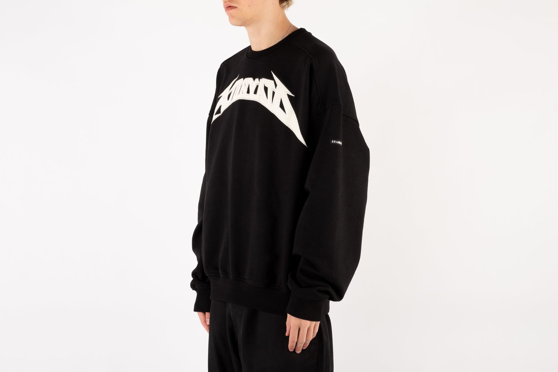 【AJO AJOBYAJO】23FW★ [PBA] AJOLICA Leather Applique Sweat AJOBYAJO Ajolica Leather Applique Sweatshirt